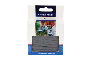 120cm Sports Oval Grey Laces