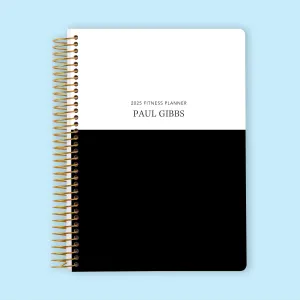 6x9 Fitness Planner - Black White Color Block