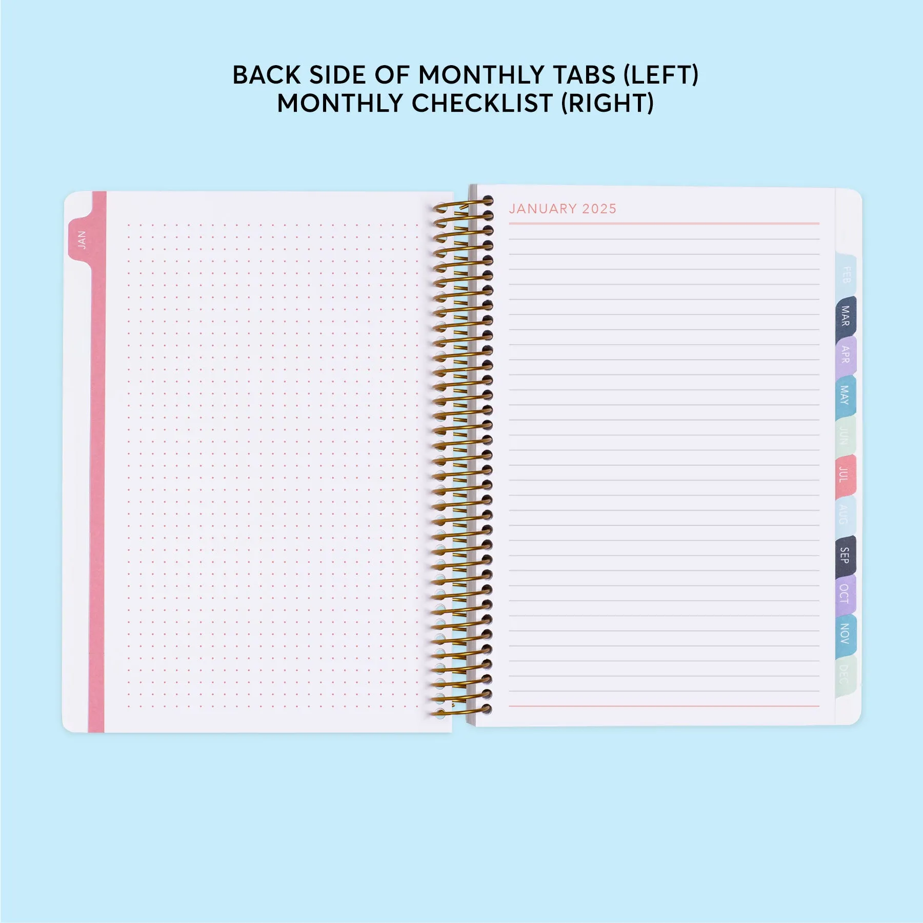 6x9 Fitness Planner - Field Flowers Blue