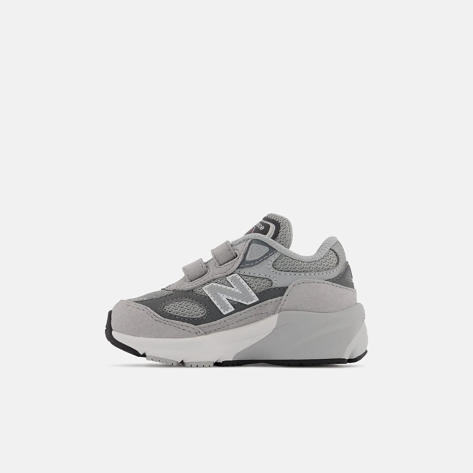 990v6 Hook and Loop Sneaker (Grey   Silver)