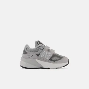 990v6 Hook and Loop Sneaker (Grey   Silver)