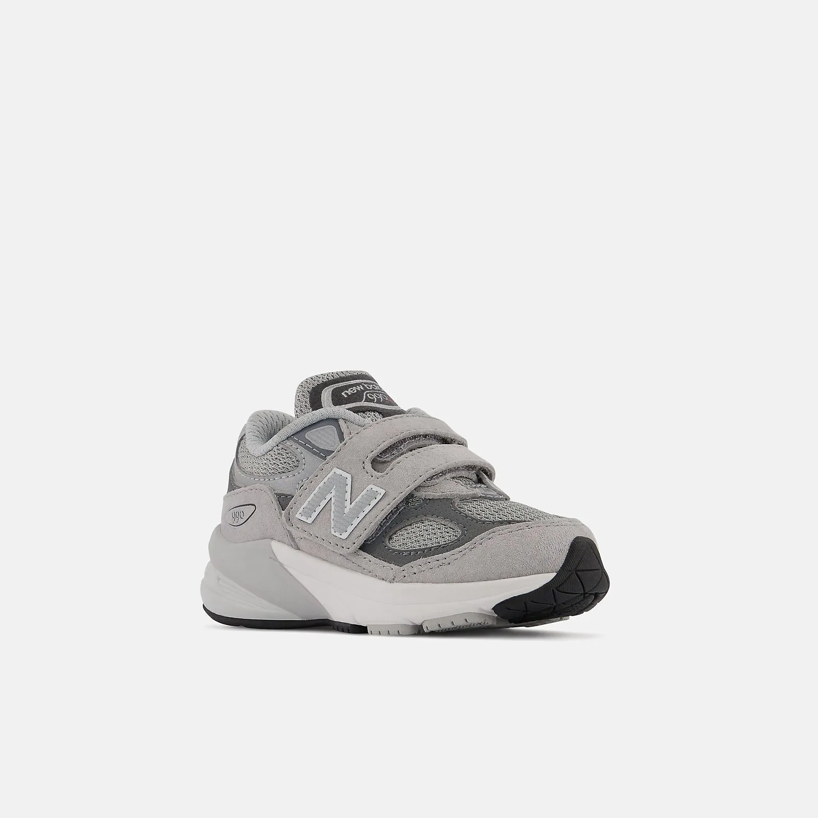990v6 Hook and Loop Sneaker (Grey   Silver)