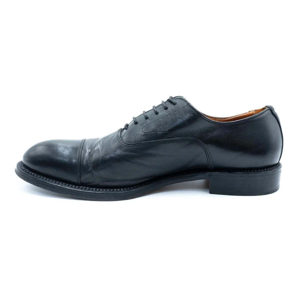 Alberto Alloni Oxford Formal Lace Ups Leather Black Colour For Men