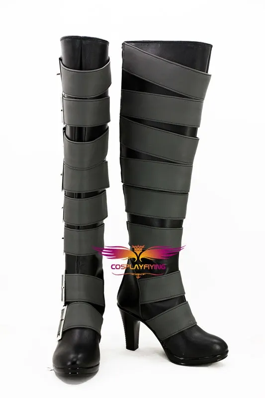 Anime Comics Black Butler Under Taker Cosplay Shoes Boots Custom Made for Adult Men and Women Halloween Carnival Version B