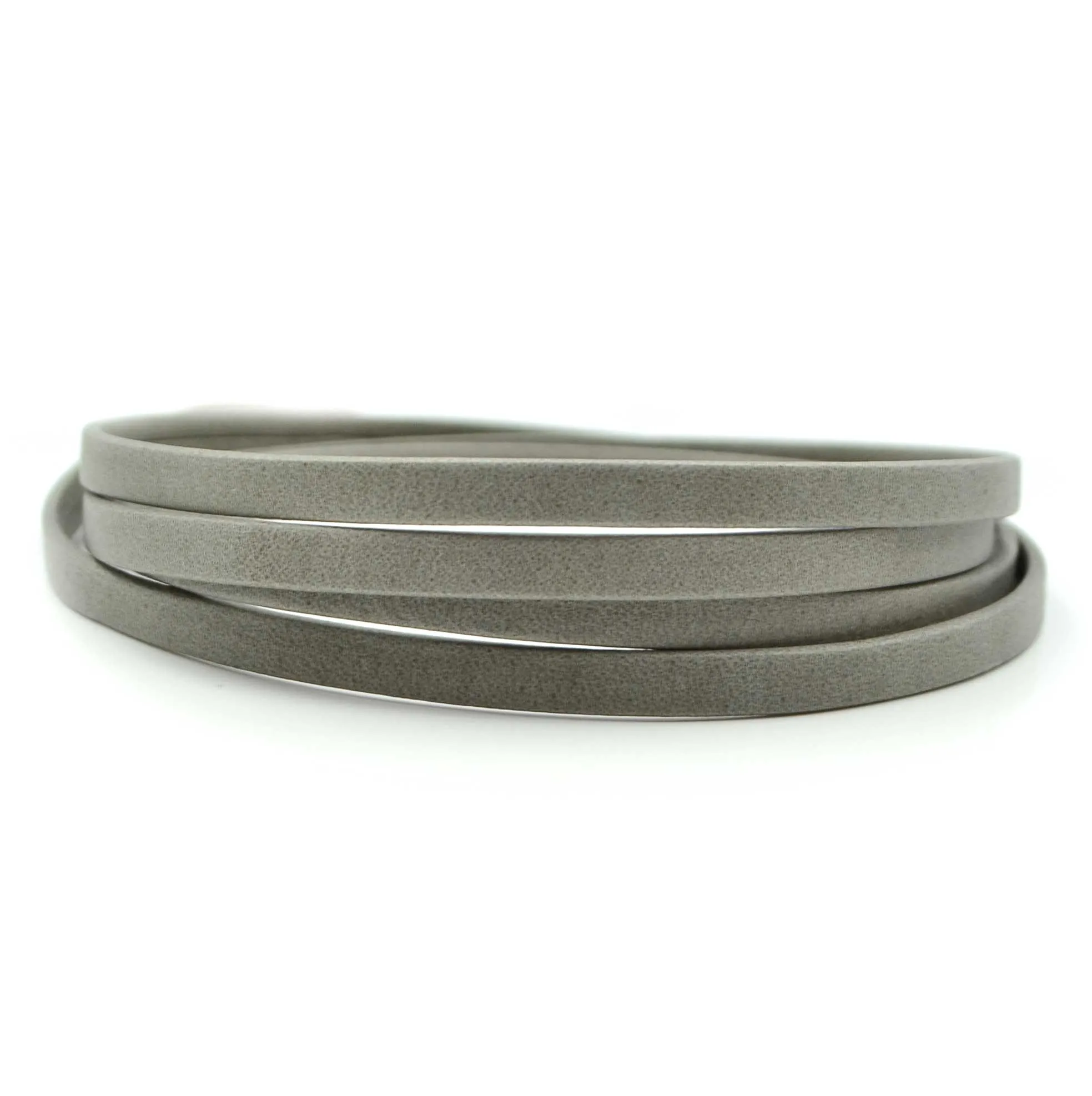 Arizona Grey- 5mm Strap Leather by the Yard