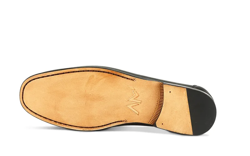 Berto Moccasin In Black Leather