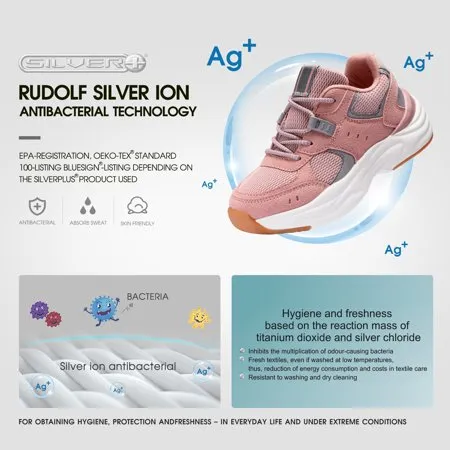 Boy & Girl Comfortable Sports Shoes Lace Up Sneakers Safe Running Shoes?Little Kids & Big Kids?, Pink, 11