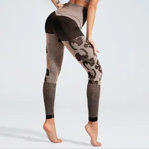 Camouflage Hollow Fitness Leggings