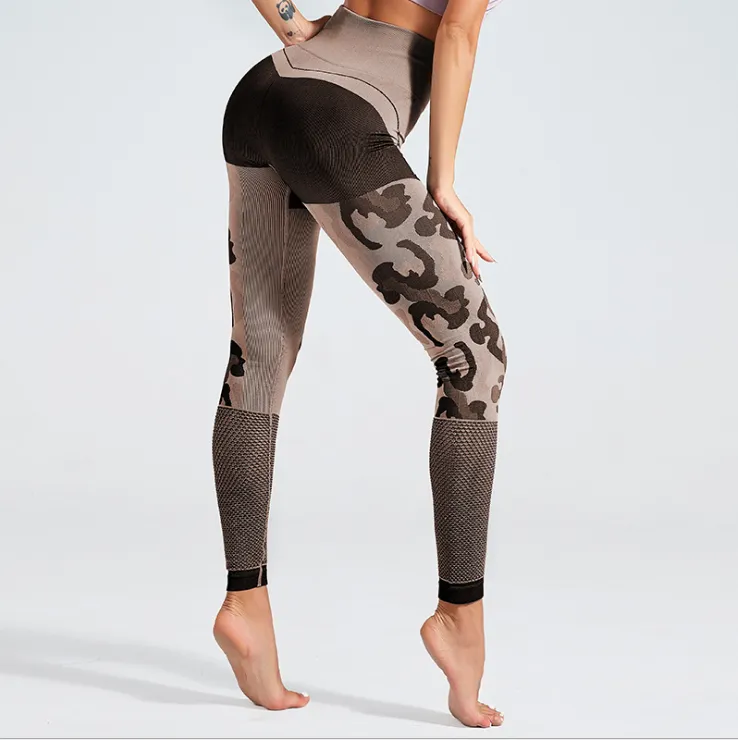 Camouflage Hollow Fitness Leggings