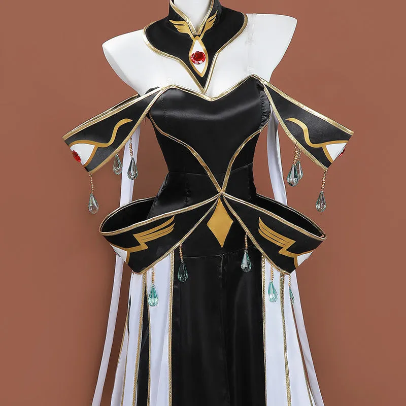 Code Geass C.C. CC White Queen Cosplay Costume