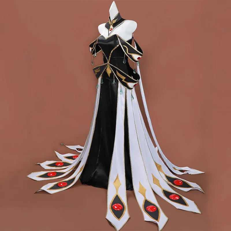 Code Geass C.C. CC White Queen Cosplay Costume
