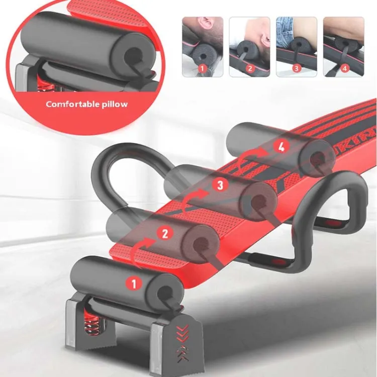 Foldable Sit-up Board For Household Multifunctional Abdomen, Specification: 177P-X4 Black Flagship Model