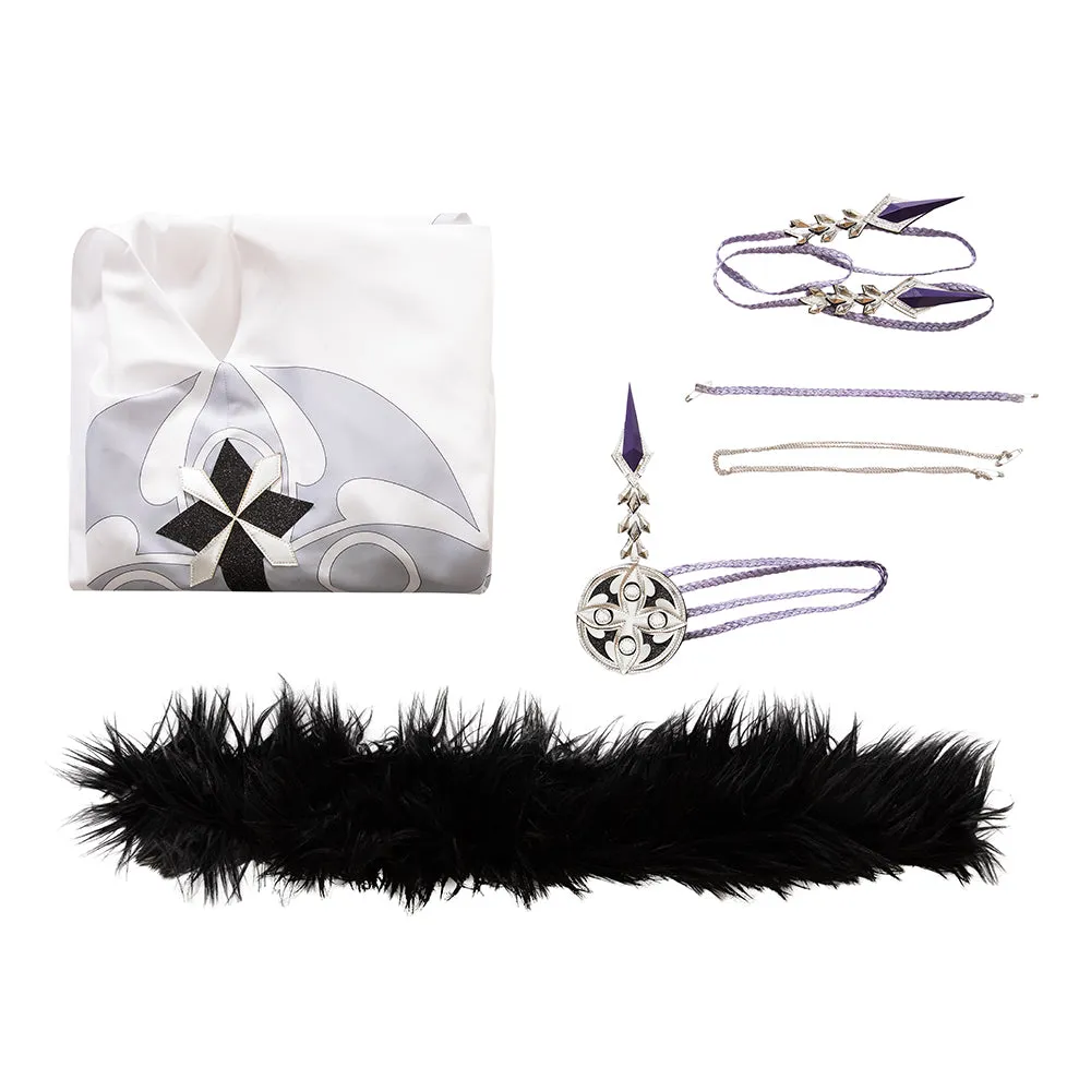 Genshin Impact The Eleven Fatui Harbingers Scaramouche The Balladeer The Skirmisher Kunikuzushi Cloak Cosplay Costume