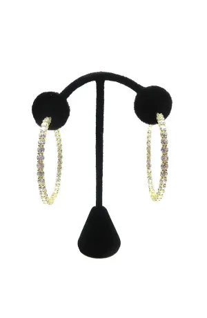 Gold Sparkling Hoops