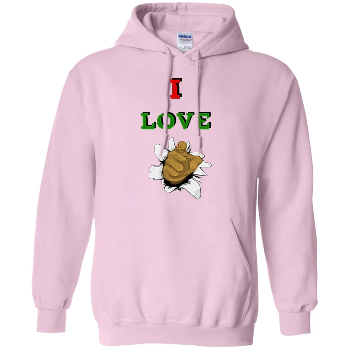 I Love You men Pullover Hoodie