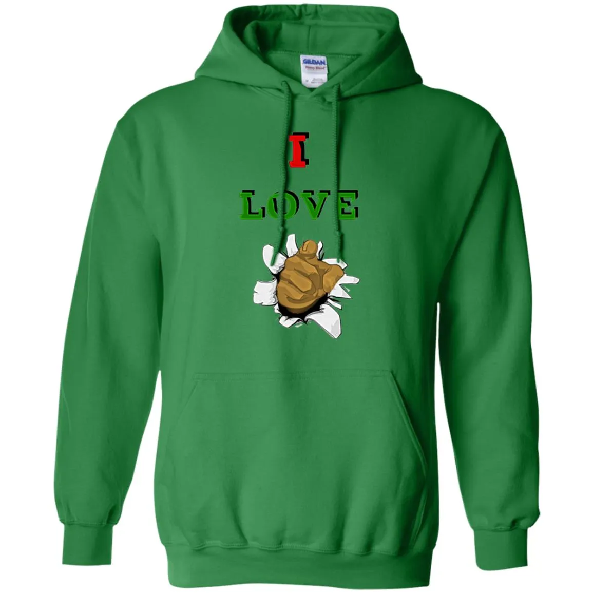 I Love You men Pullover Hoodie
