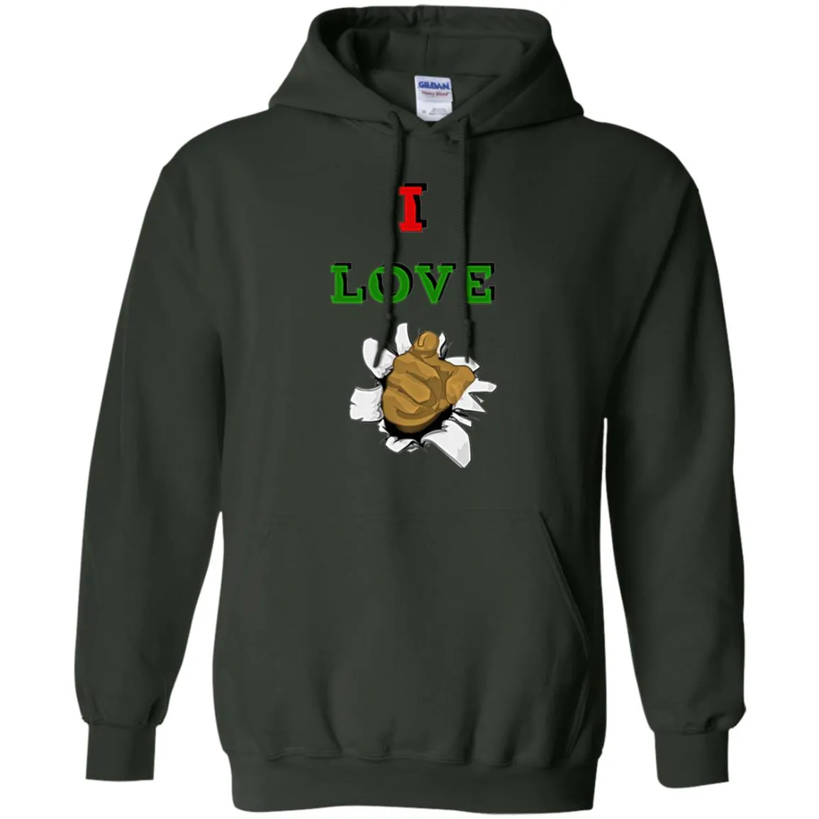 I Love You men Pullover Hoodie
