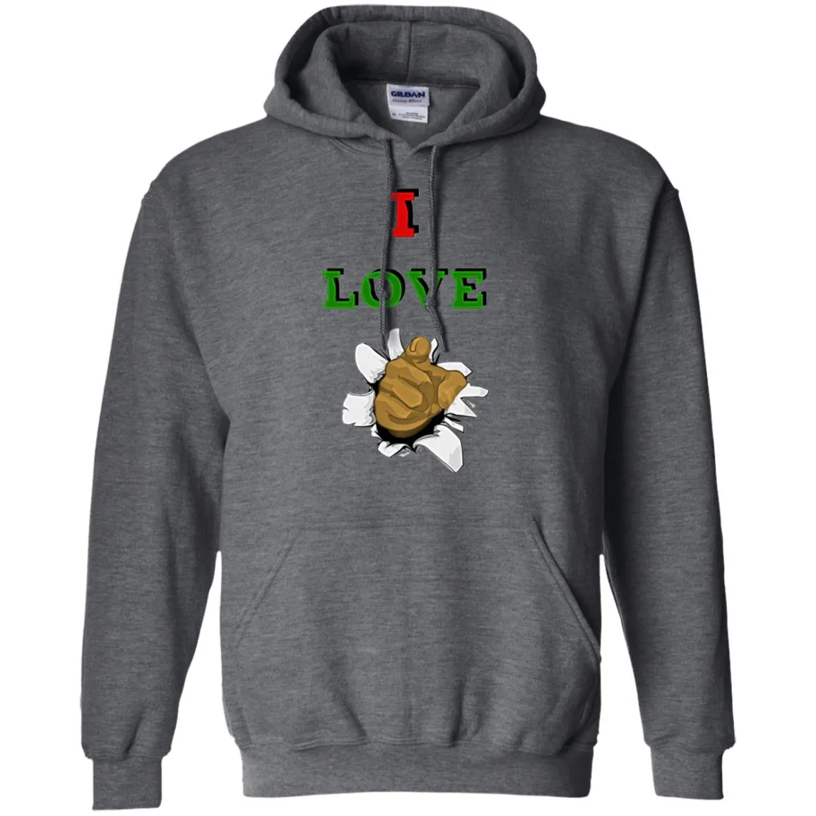 I Love You men Pullover Hoodie