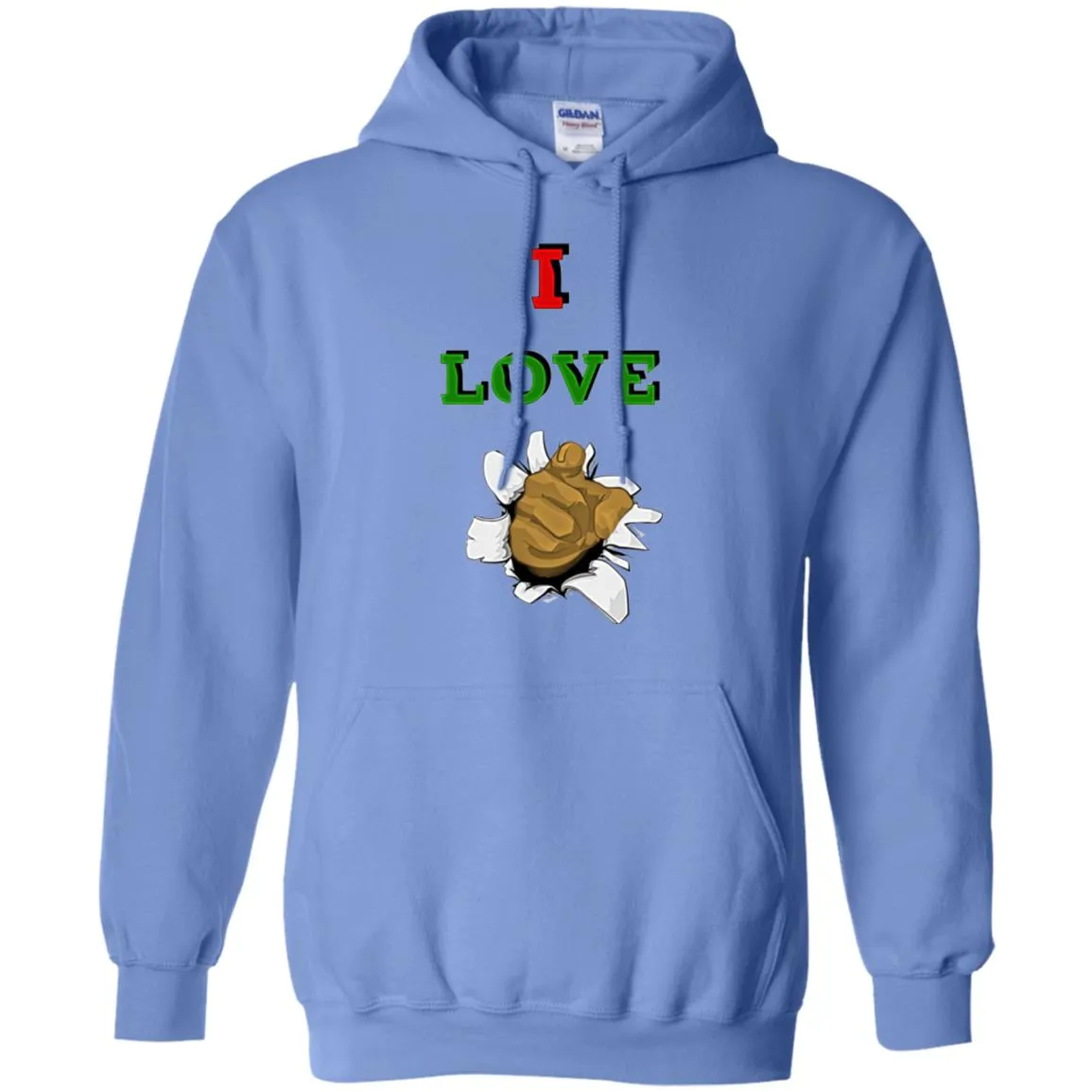 I Love You men Pullover Hoodie