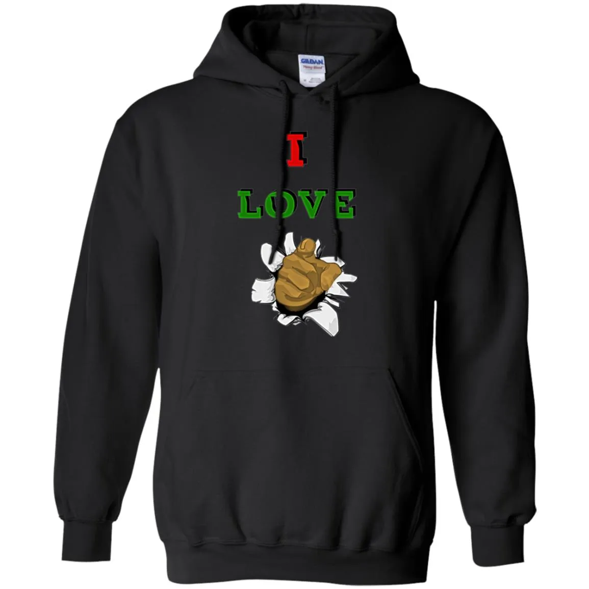 I Love You men Pullover Hoodie