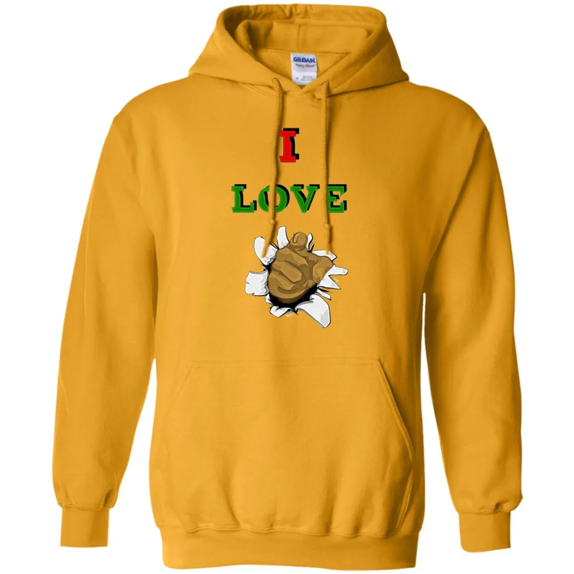 I Love You men Pullover Hoodie