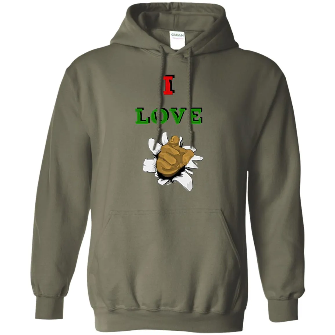 I Love You men Pullover Hoodie