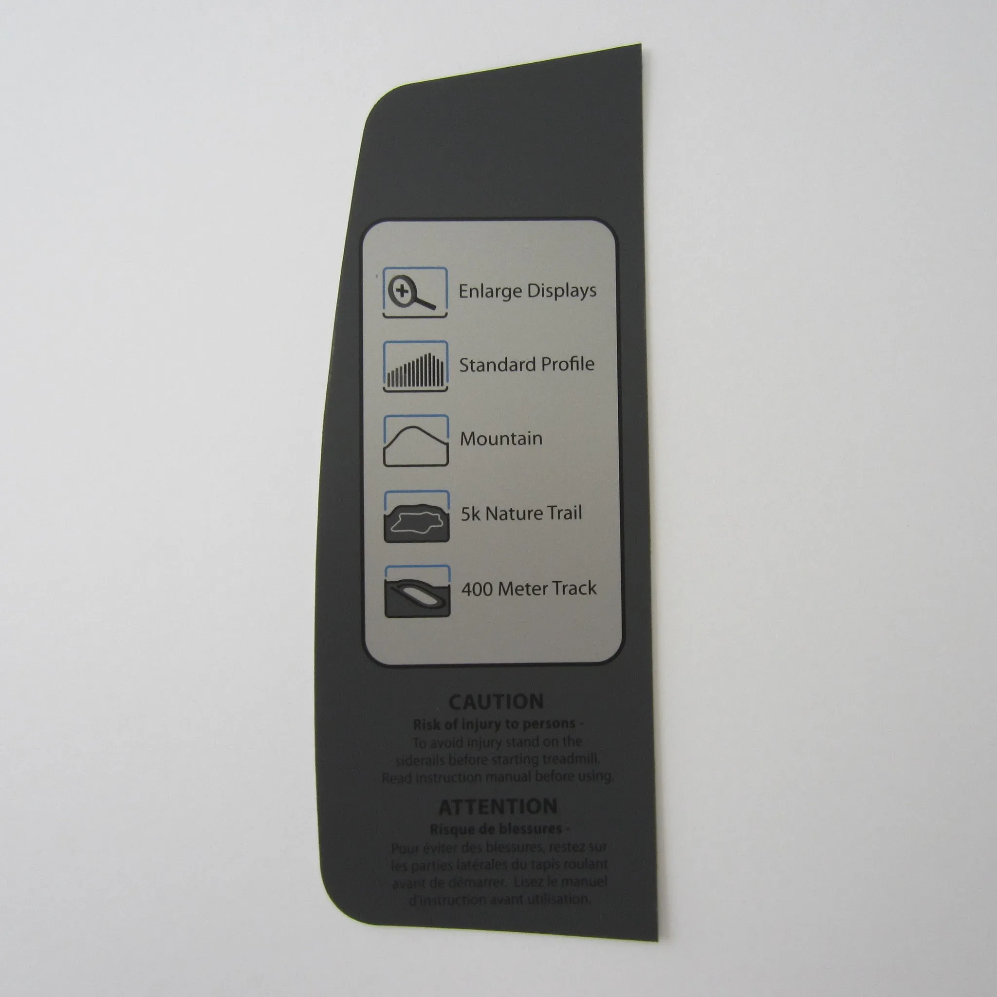 Life Fitness 95T Inspire Console Decal "Left"