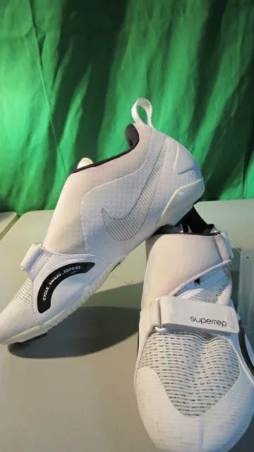 Like New Nike Superrep Indoor Cycling shoes Peloton White Womens - Size 7.5