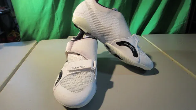 Like New Nike Superrep Indoor Cycling shoes Peloton White Womens - Size 7.5