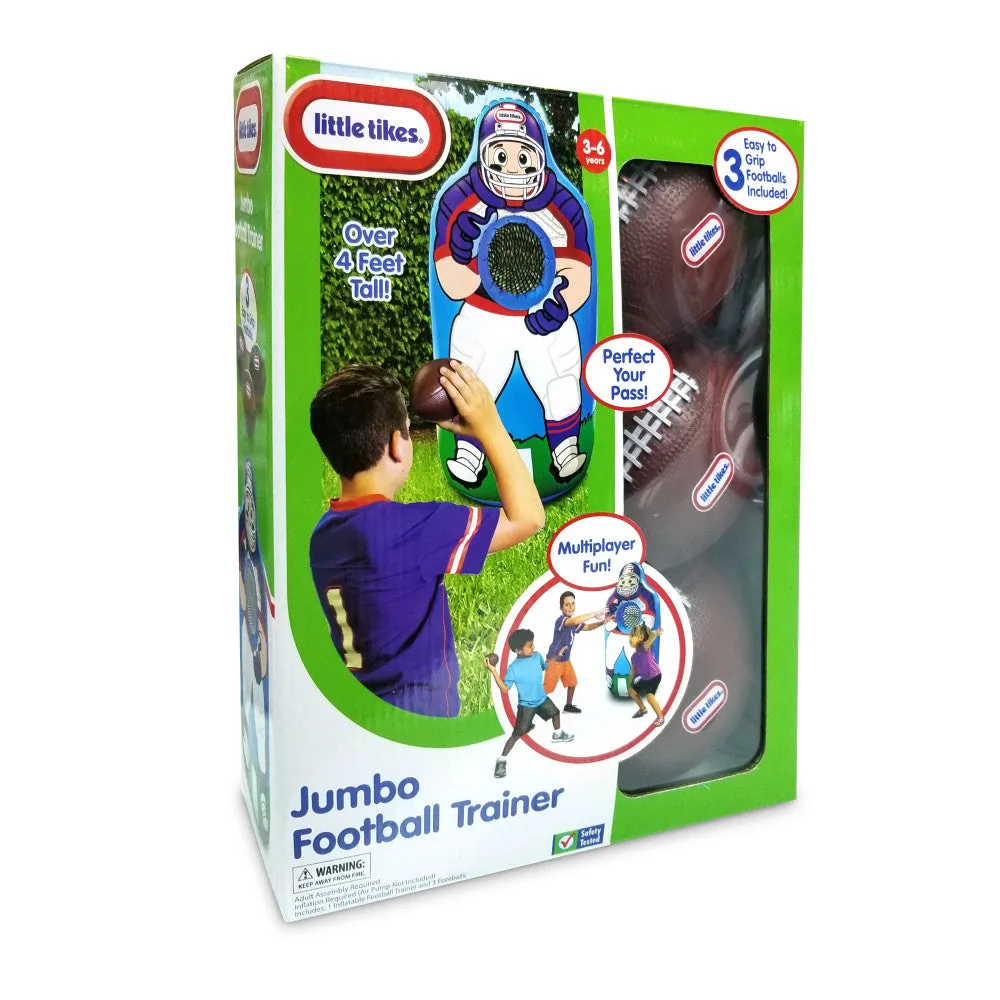 Little Tikes Jumbo Inflatable Football Trainer - 4  Feet Tall for Kids