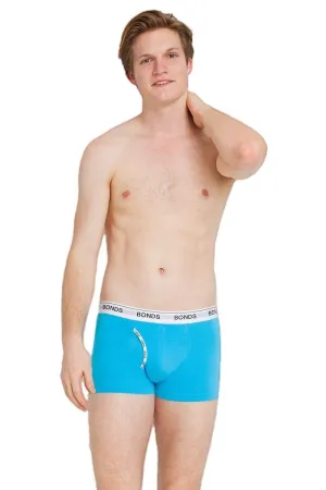 Mens Bonds Guyfront Trunks Underwear Ocean Blue
