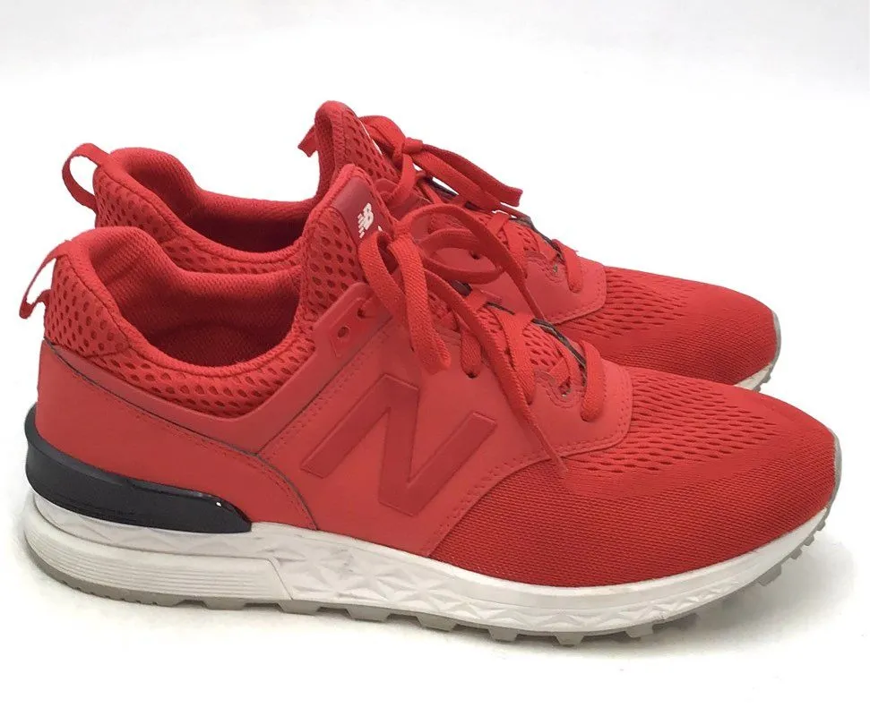 New Balance Men's 574 MS574TMY Red Athletic Shoes - Size 11.5