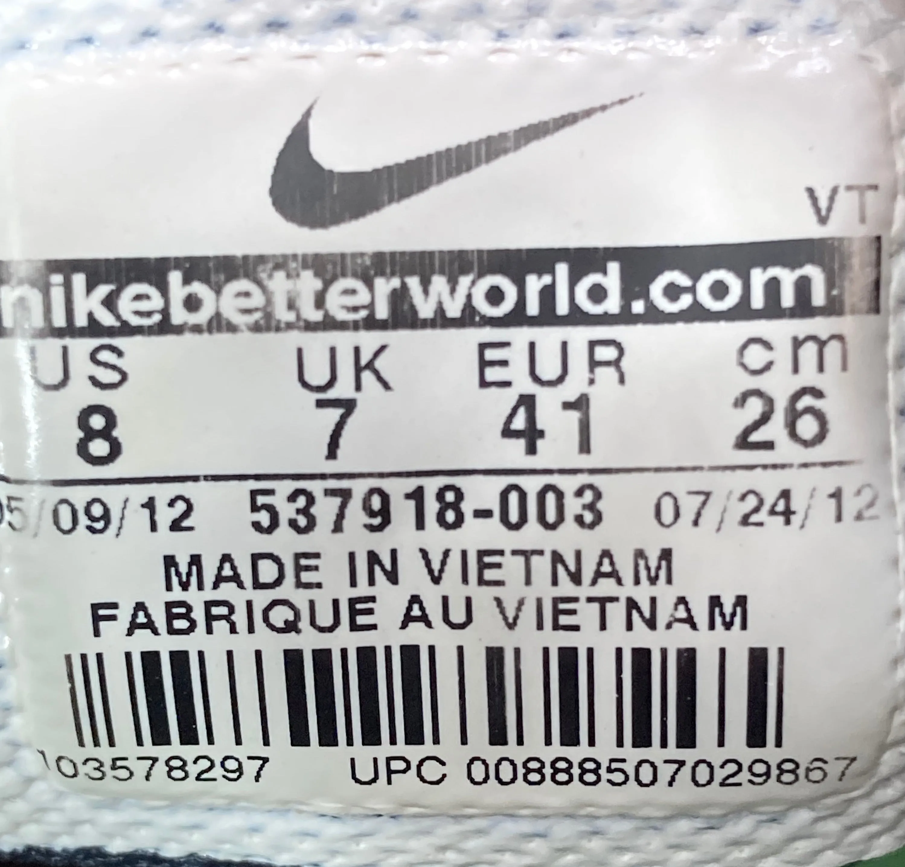 NIKE LUNARECLIPSE  2 SHIELD Mens Size 8 Running Training Shoes Sneakers Black & Green 537918-003