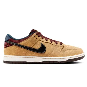 Nike SB Dunk Low Pro Skateboard Shoe - Celestial Gold/Black-Dark Team Red