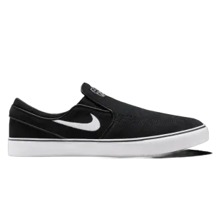 Nike SB Zoom Janoski  Slip Skateboard Shoe - Black/White-Black-Black