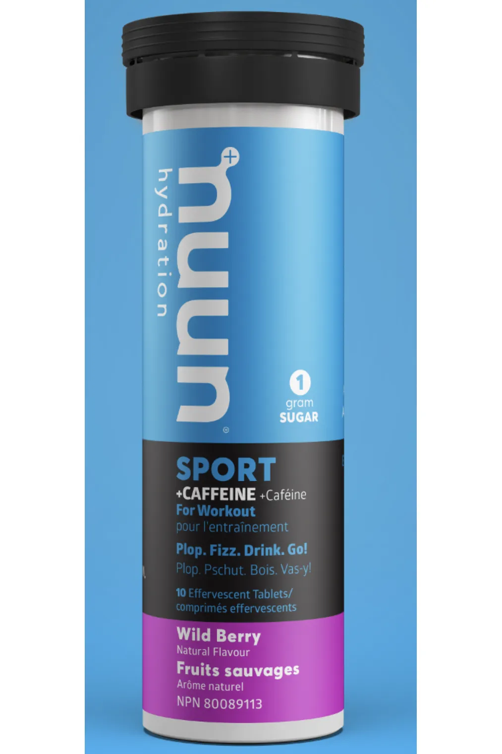 Nuun Sport Hydration   Caffeine - Wild Berry 10s
