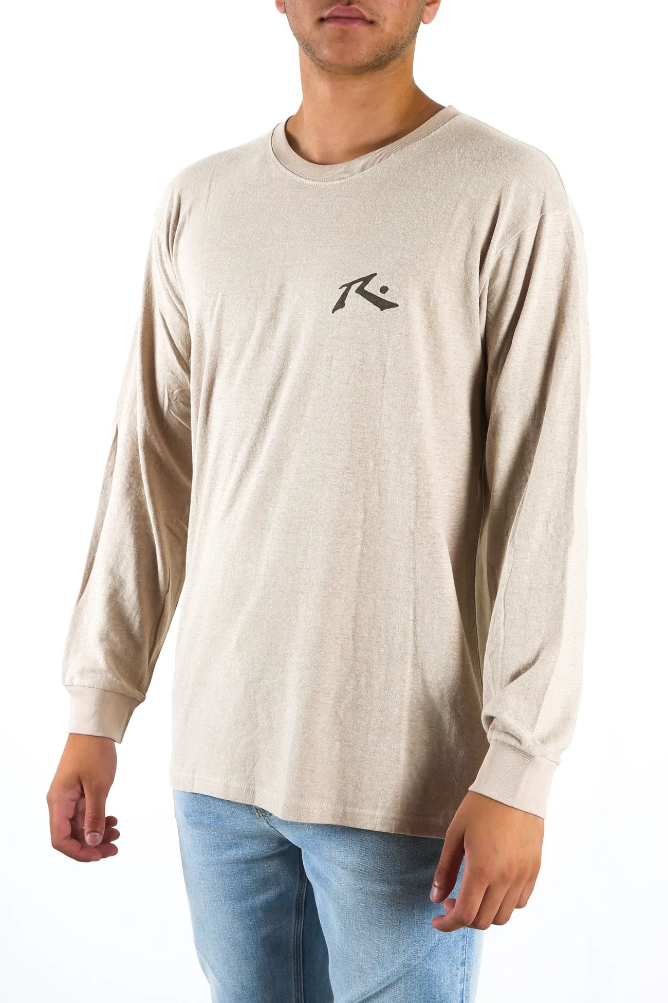 One Hit Hemp Long Sleeve Tee Beige Fog