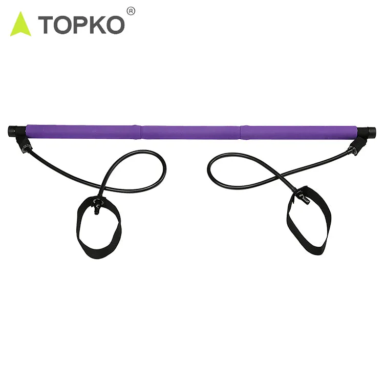 Pilates bar kit with resistance band for women,fitness and bodybuilding