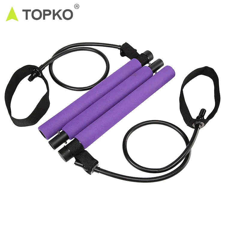 Pilates bar kit with resistance band for women,fitness and bodybuilding