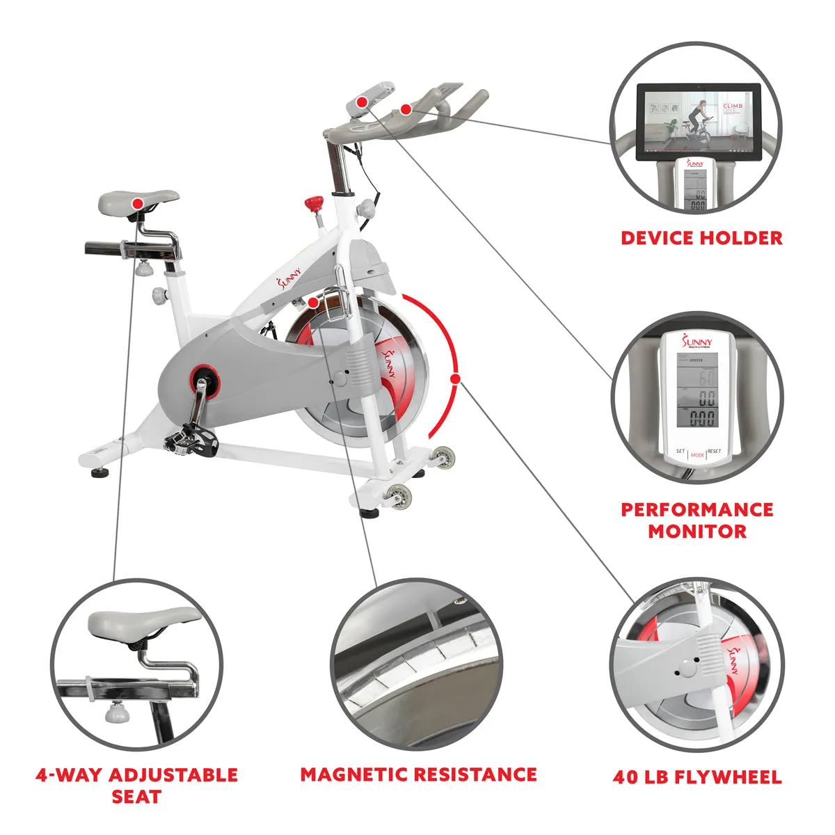 Premium Magnetic Belt Drive  Indoor Cycling Bike