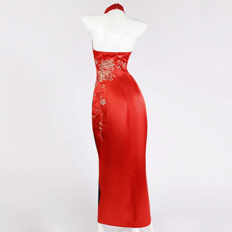 Resident Evil IV 4 Remake Ada Wong Cheongsam Cosplay Costume