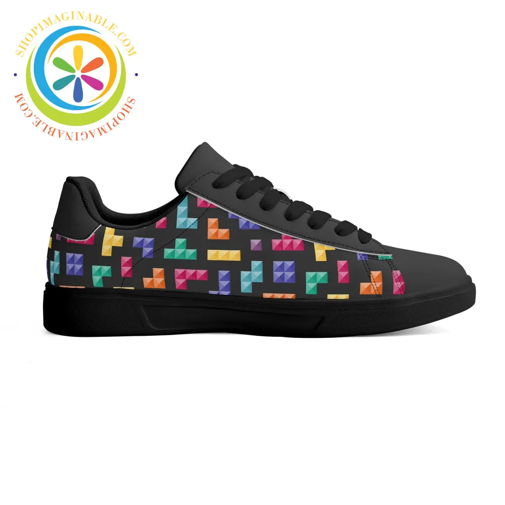 Retro Tetris Gaming Skateboard Shoes