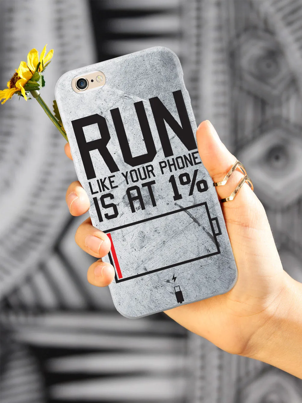Run Like Your Phone Is At 1% - Fitness Case