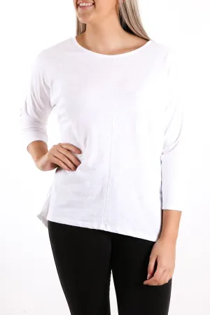 Sara Long Sleeve Top White