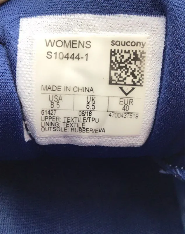 Saucony Women's Ride ISO Blue Athletic Shoes - Size 8.5