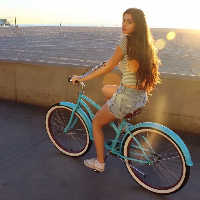 sixthreezero Teal 3 Speed Women's Beach Cruiser Bike