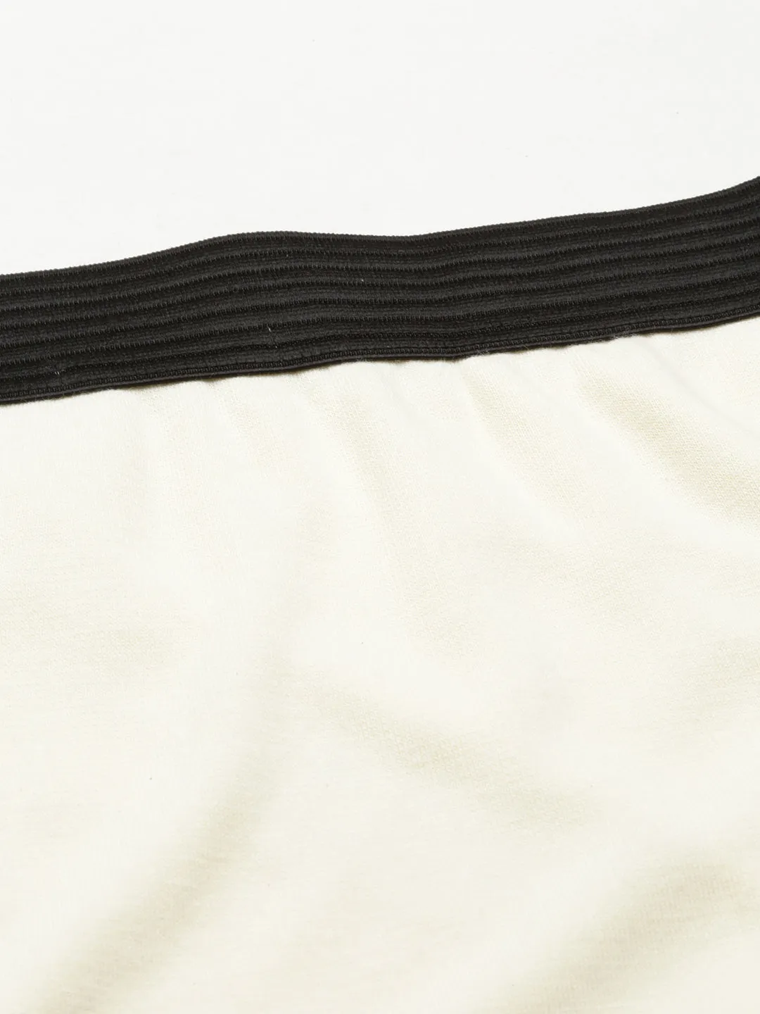Women Cream Solid Straight Skirt