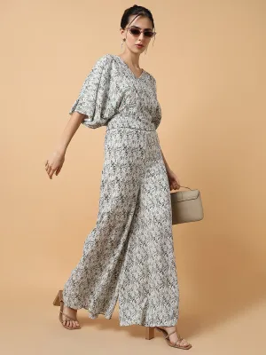 Women Printed Green Co-Ords Set