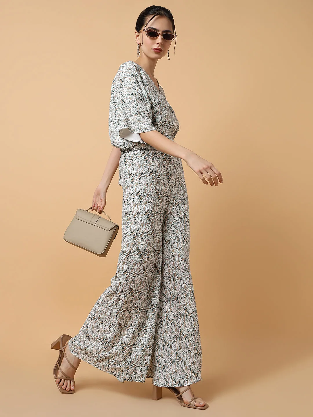 Women Printed Green Co-Ords Set
