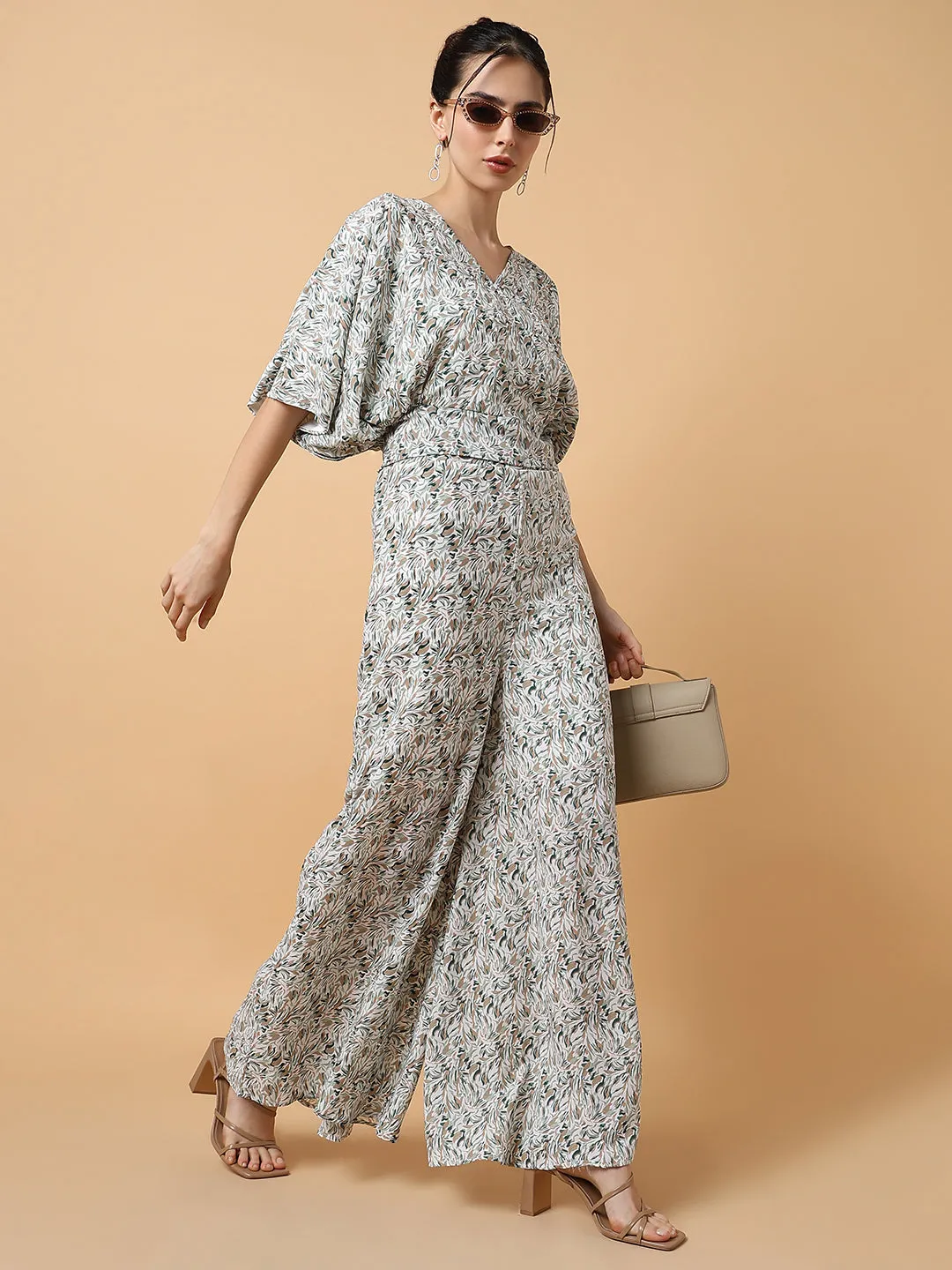 Women Printed Green Co-Ords Set